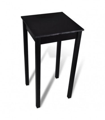 Bar Table MDF Black 55x55x107 cm