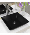 Basin Ceramic Square Black 41.5x41.5x12 cm
