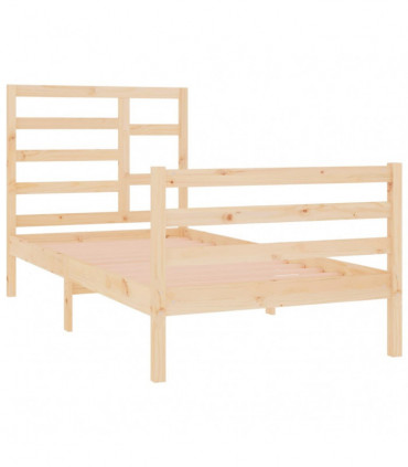 Bed Frame Solid Wood 90x190 cm 3FT Single