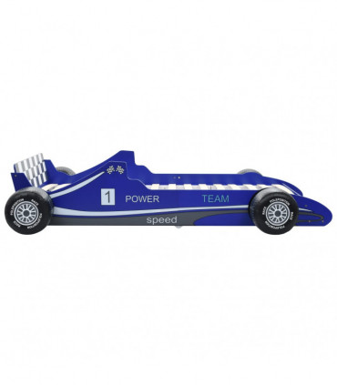 Children's Race Car Bed 90x200 cm Blue