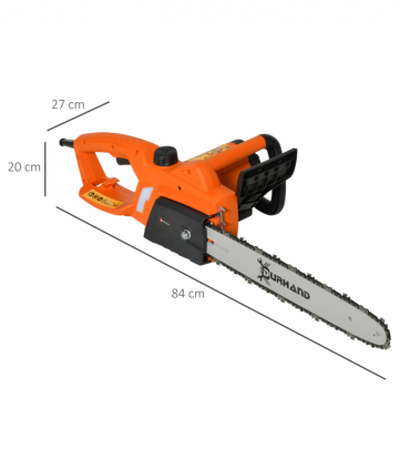 Electric Chainsaw, 2000 W, 40 cm Blade-Orange, 84L x 27W x 20H cm