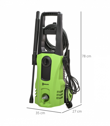 DURHAND High-Performance Power Washer 1800W, 150 Bar, 510 L/h, for Garden, Car