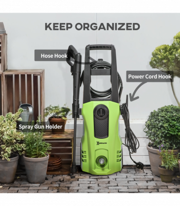 DURHAND High-Performance Power Washer 1800W, 150 Bar, 510 L/h, for Garden, Car