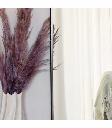 Emi - Full Length Black Metal Runway Oval Mirror - 150cm x 60cm