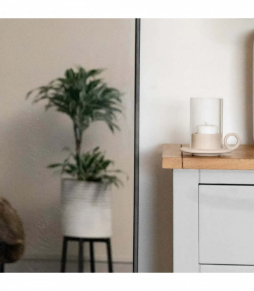 Emi - Full Length Black Metal Runway Oval Mirror - 150cm x 60cm