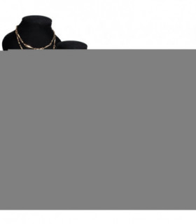Flannel Jewelry Holder Necklace Bust Black 9 x 8.5 x 15 cm 4 pcs