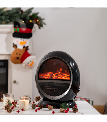 Free standing Electric Fireplace Heater  Rotatable Head Overheating Protection