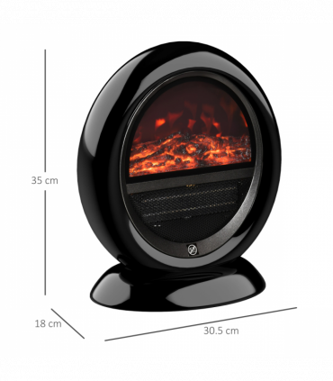 Free standing Electric Fireplace Heater  Rotatable Head Overheating Protection
