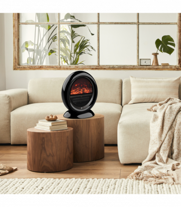 Free standing Electric Fireplace Heater  Rotatable Head Overheating Protection