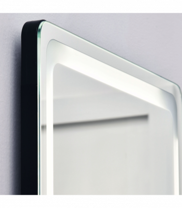Full Length Mirror with LED Light, Silver, Black, 156.5H x 40W x 51Dcm