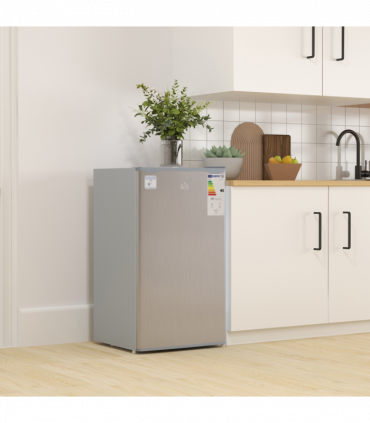 HOMCOM 91L Freestanding Under Counter Fridge with Reversible Door Grey