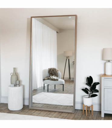 Hanaka - Full Length Walnut Wood Rectangle Mirror - 200cm x 100cm