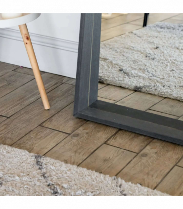 Hanaka- Full Length Black Oak Rectangle Mirror - 200cm x 100cm