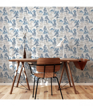 Japanese Pagoda Blue Grey sw12