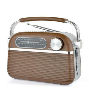 Lloytron Bluetooth Rechargeable Radio Vintage- N6403WD