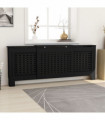 MDF Radiator Cover Black 205 cm