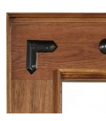 Mirror Solid Acacia Wood 50x50 cm