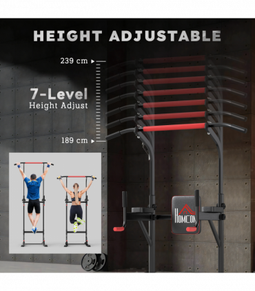 Power Tower Station Pull Up Bar for Home Gym Workout Equipment HOMCOM