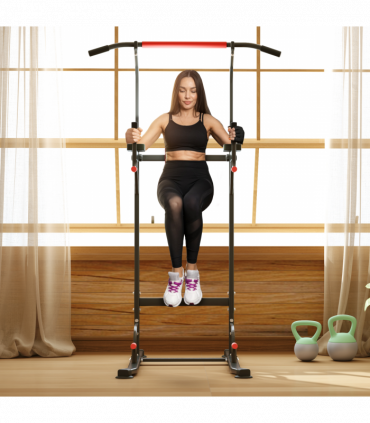 Power Tower Station Pull Up Bar for Home Gym Workout Equipment HOMCOM