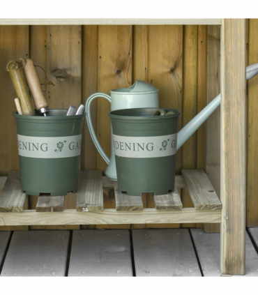 Raised Garden Bed with Legs and Storage Shelf, Elevated Wooden Planter Box,