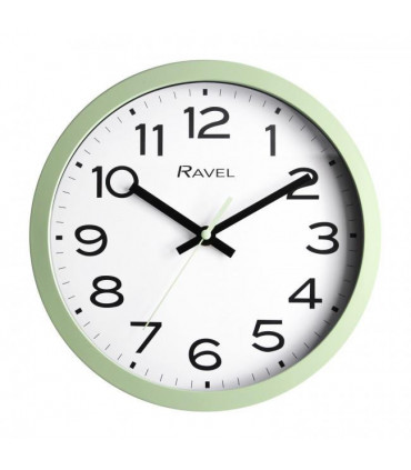 Ravel 25cm White Dial Sage Wall Clock R.WC.25.11