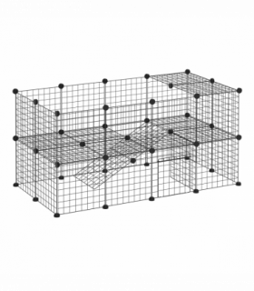 Small Animals Cage DIY 36 Panels Pet Playpen, for Rabbit Guinea Pig Chinchilla