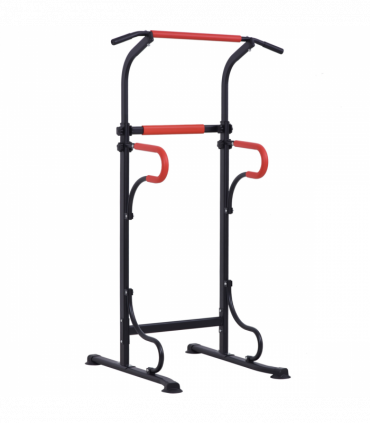 Steel Multi-Use Exercise Power Tower Station Adjustable Height w/ Grips HOMCOM