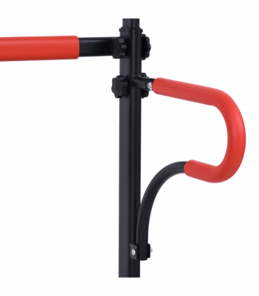 Steel Multi-Use Exercise Power Tower Station Adjustable Height w/ Grips HOMCOM