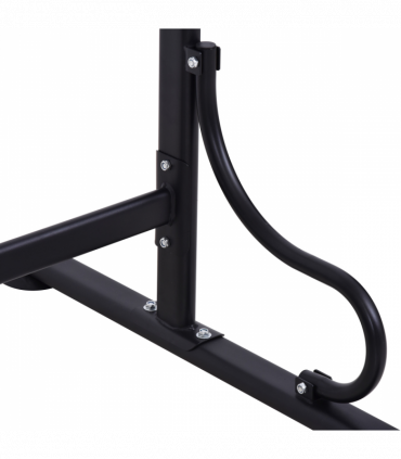 Steel Multi-Use Exercise Power Tower Station Adjustable Height w/ Grips HOMCOM