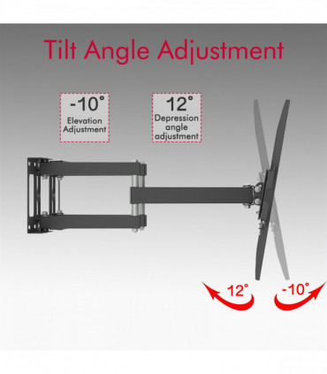 TMSS-104 32"-70" Corner Full Motion Articulating TV Wall Mount Bracket Max Weight 50Kg VESA 600*400