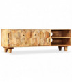 TV Cabinet Solid Mango Wood 118x35x40 cm