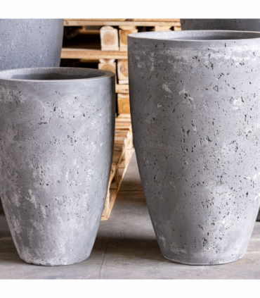 Vessara | Onyx Dusk – 100cm XXL Concrete Tall Vase Planter – 172L Round Plant Pot