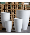 Vessara | White Mist – 100cm XXL Concrete Vase Planter – 172L Tall Plant Pot