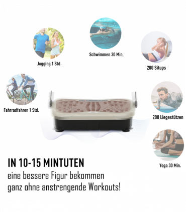 Vibration Plate Machine Fitness Body Shaper Slim Trainer Home Gym HOMCOM