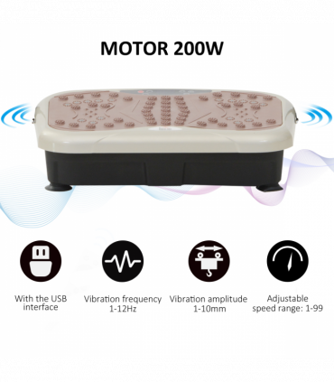 Vibration Plate Machine Fitness Body Shaper Slim Trainer Home Gym HOMCOM