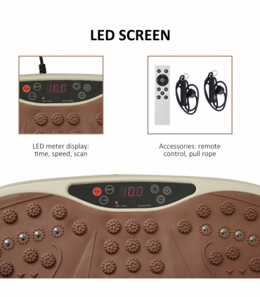 Vibration Plate Machine Fitness Body Shaper Slim Trainer Home Gym HOMCOM