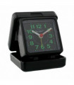 Wm Widdop Quartz Travel Alarm - Black case/dial