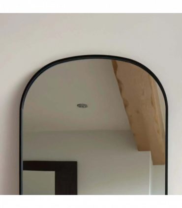 Yōko- Black Metal Gentle Arch Mirror - 150cm x 60cm,