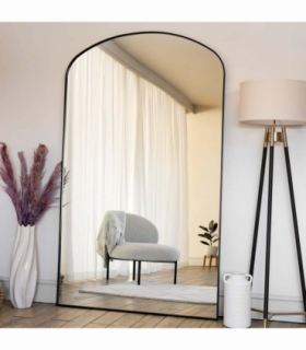Yōko- Black Metal Gentle Arch Mirror - 200cm x 120cm