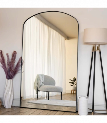 Yōko- Black Metal Gentle Arch Mirror - 200cm x 120cm