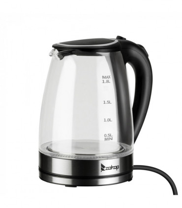 [Same model: 94353526] HD-1857-A 220V 2000W 1.8L Electric Glass Kettle UK Plug