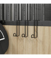 vidaXL Bridle Hangers 3 pcs Black Steel