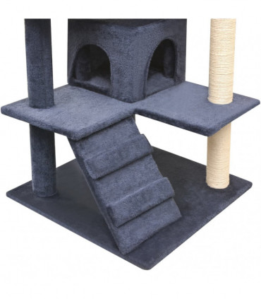 vidaXL Cat Tree with Sisal Scratching Posts 125 cm Dark Blue
