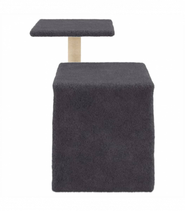 vidaXL Cat Tree with Sisal Scratching Posts Dark Grey 50.5 cm