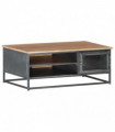vidaXL Coffee Table Grey 90x50x35 cm Solid Acacia Wood