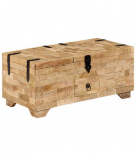 vidaXL Coffee Table Solid Mango Wood 80x40x35 cm