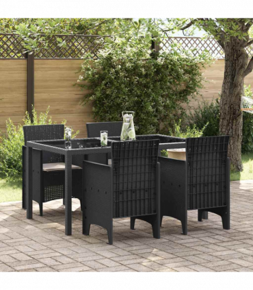 vidaXL Garden Chair 4 pcs Anthracite 53 x 49 x 85 cm PP