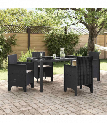vidaXL Garden Chair 4 pcs Anthracite 53 x 49 x 85 cm PP