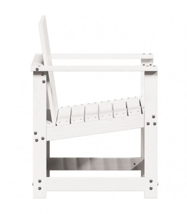 vidaXL Garden Chair White 62x56x77 cm Solid Wood Pine