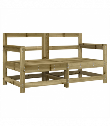 vidaXL Garden Chairs with Cushions 2 pcs Impregnated Wood Pine